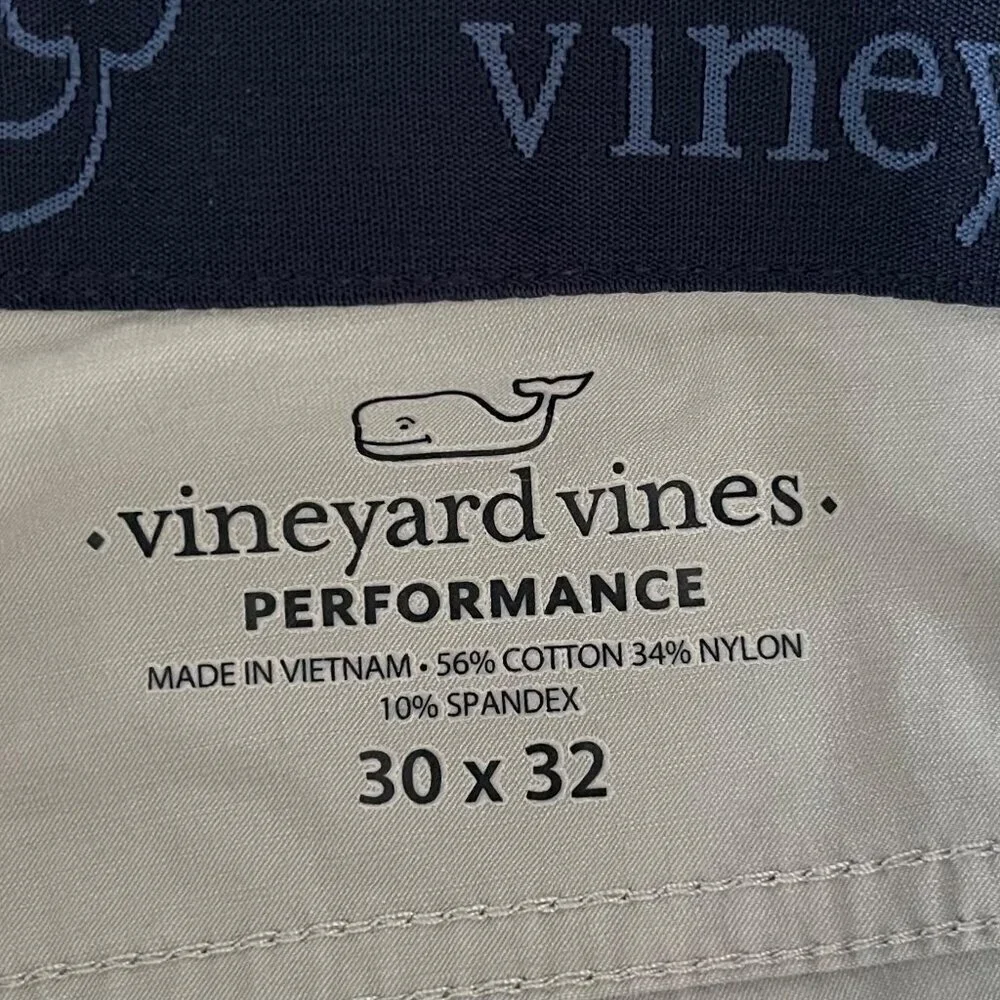 Vineyard Vines Mens Performance Pants 30x32 Gray Casual Golf Preppy Minimalist